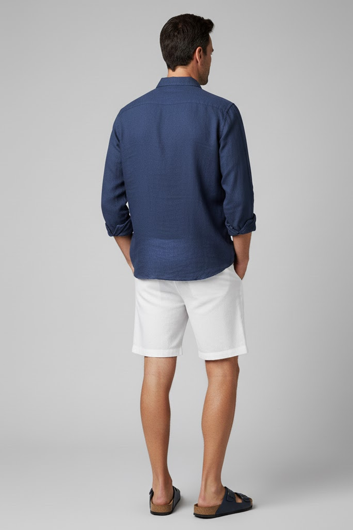 Bermuda Masculina Linho White