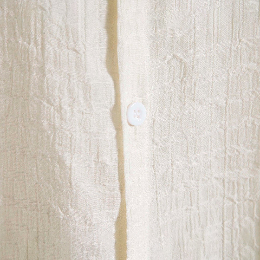 Camisa Manga Curta Lince Playa Off White