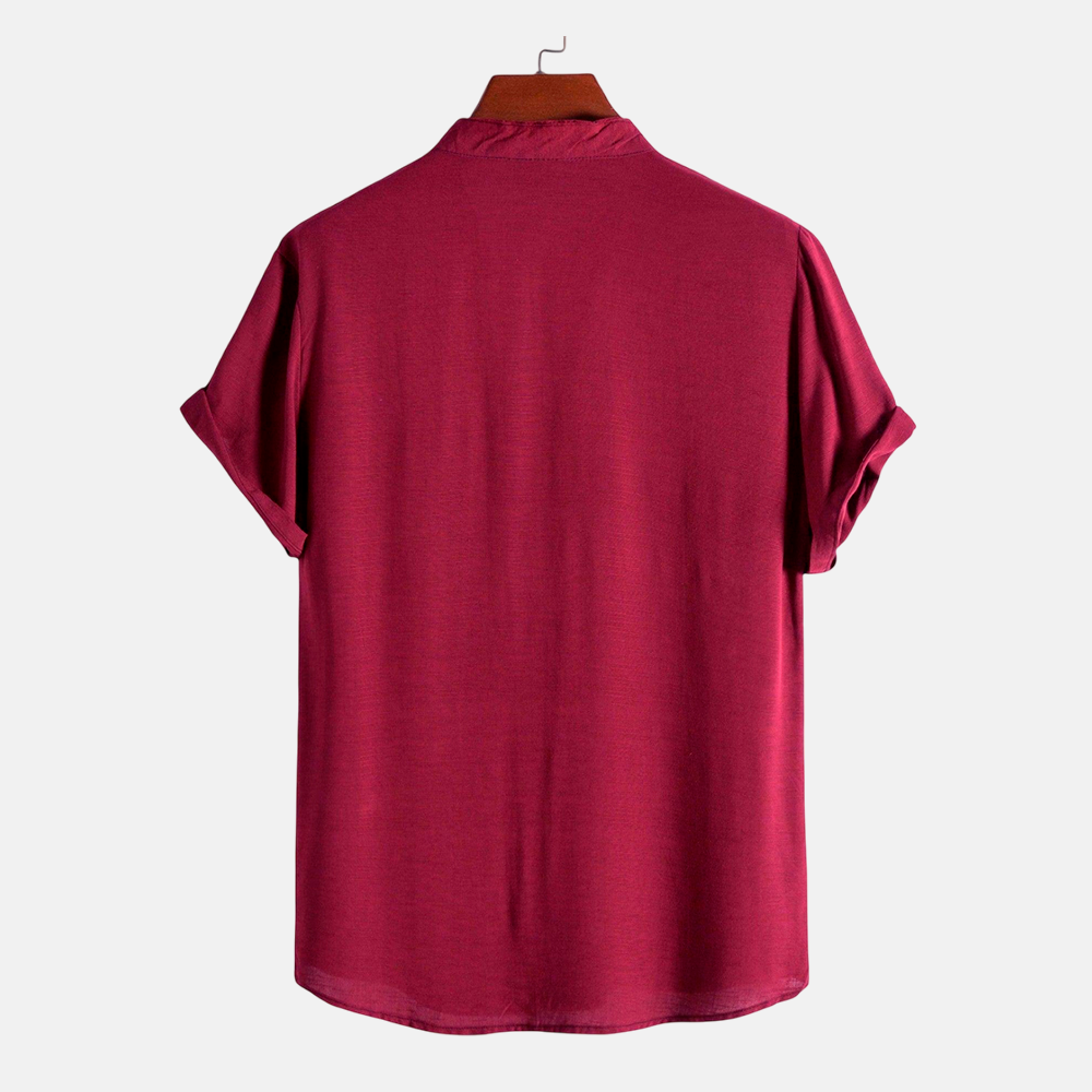 Camisa Masculina Lisa Gola Padre Lince