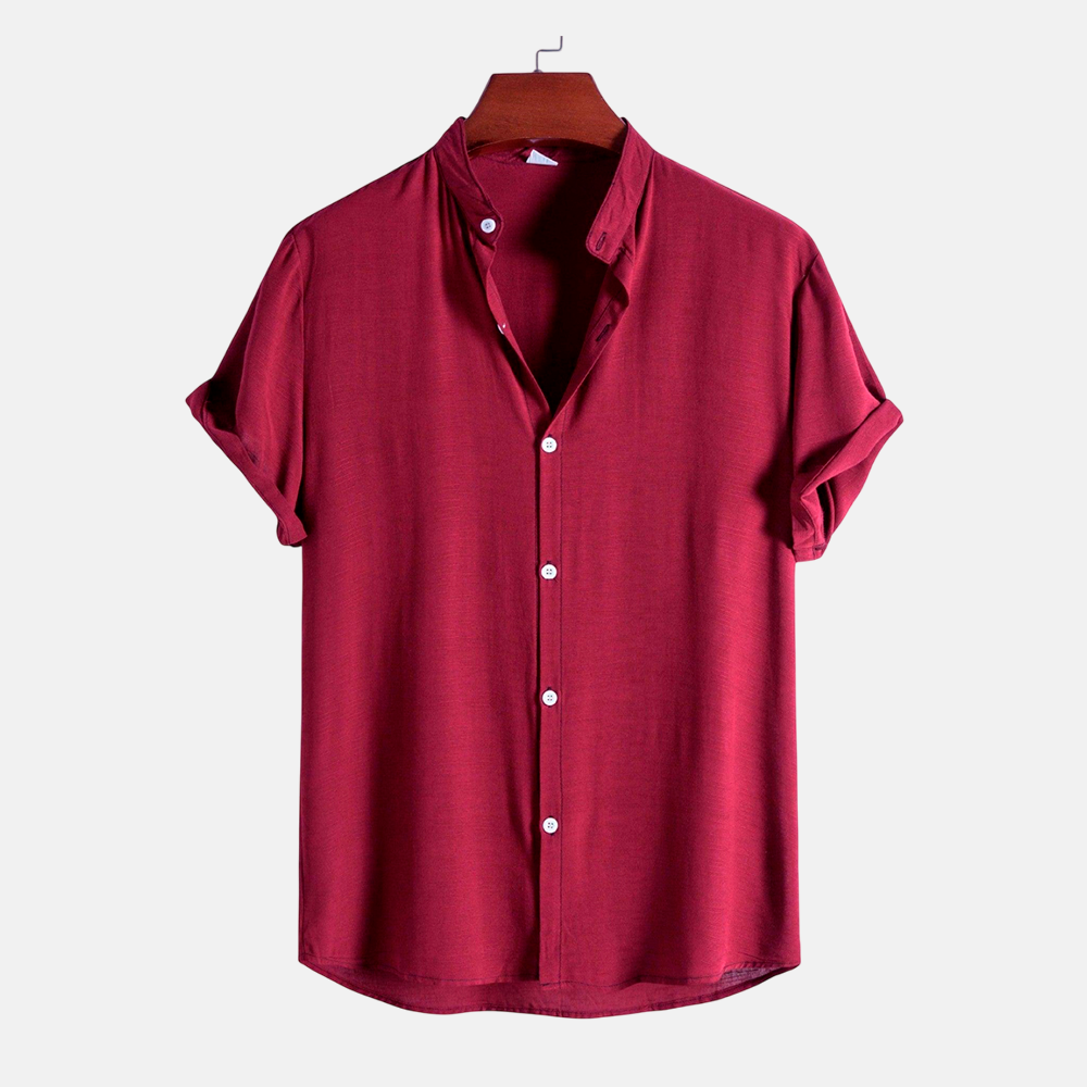 Camisa Masculina Lisa Gola Padre Lince