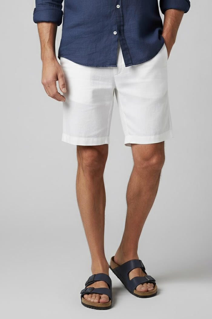 Bermuda Masculina Linho White