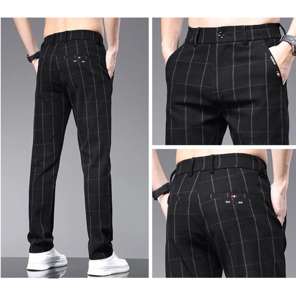 Calça Social Xadrez Masculina Lince