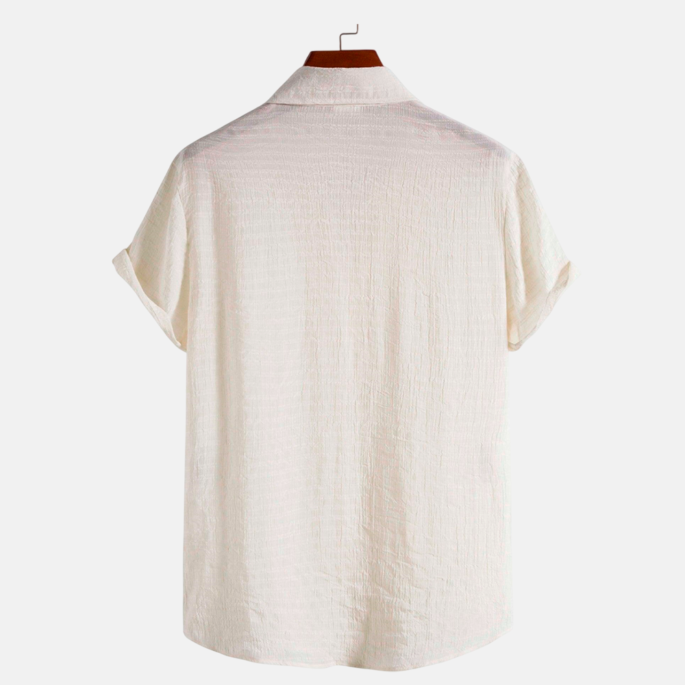 Camisa Manga Curta Lince Playa Off White