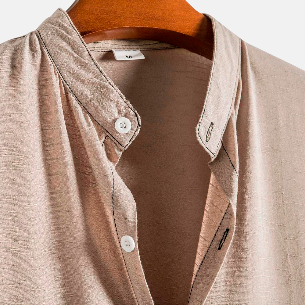 Camisa Masculina Lisa Gola Padre Lince