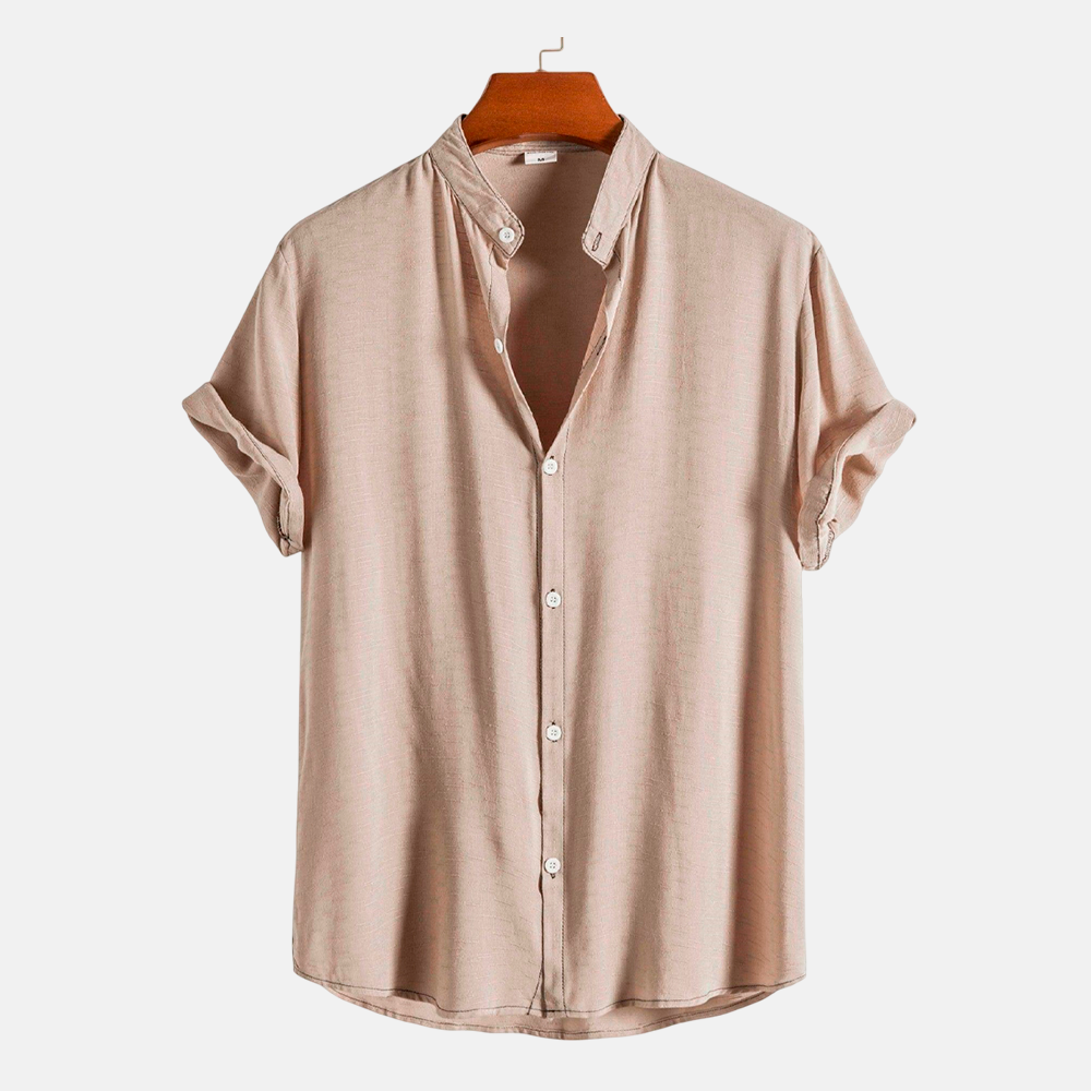 Camisa Masculina Lisa Gola Padre Lince