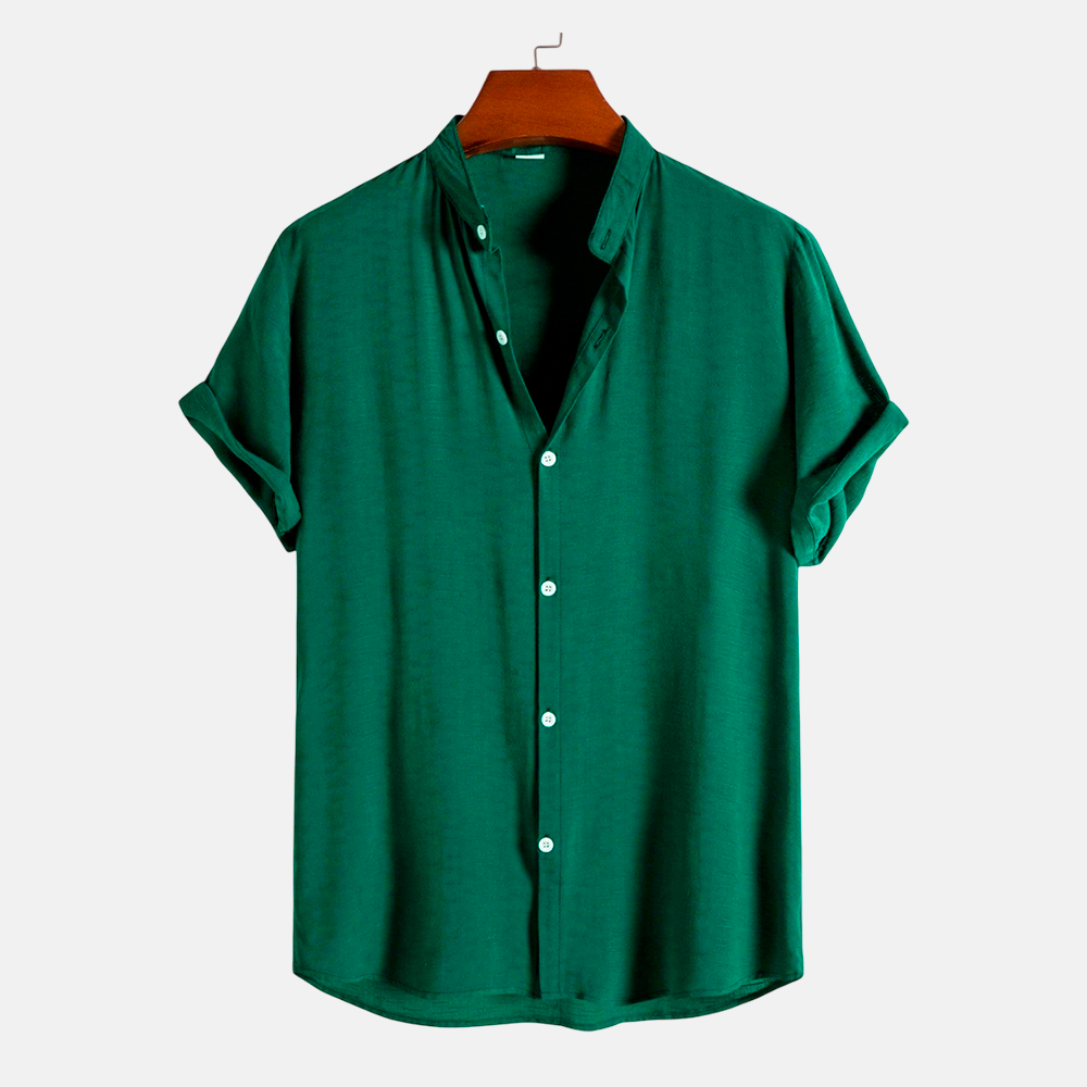 Camisa Masculina Lisa Gola Padre Lince