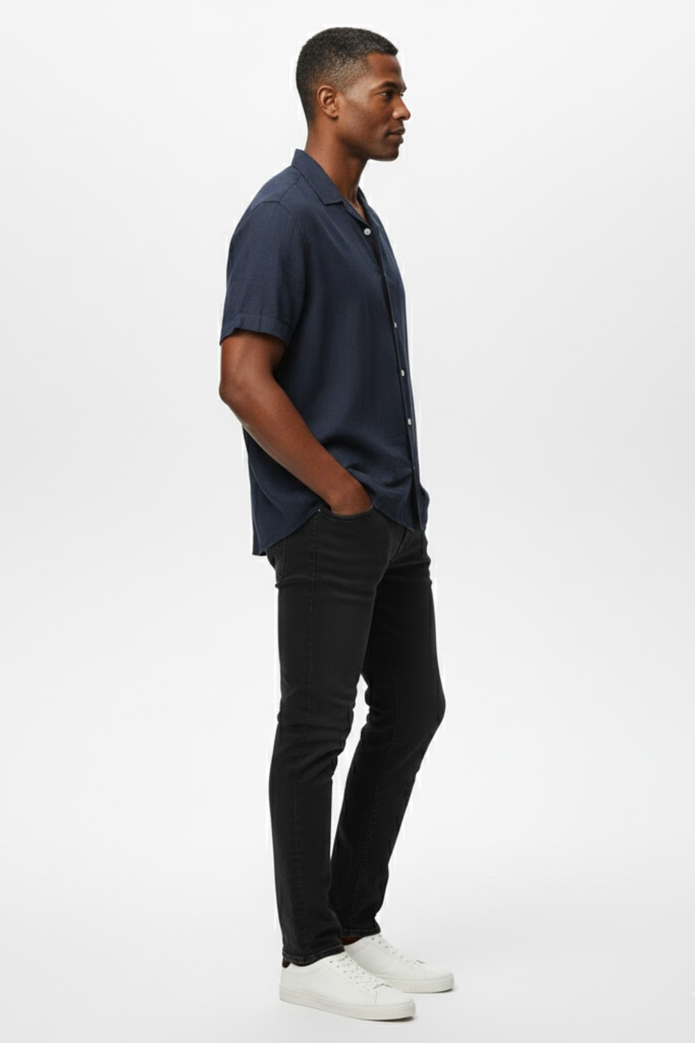 Camisa Manga Curta Lisa Lince Everyday