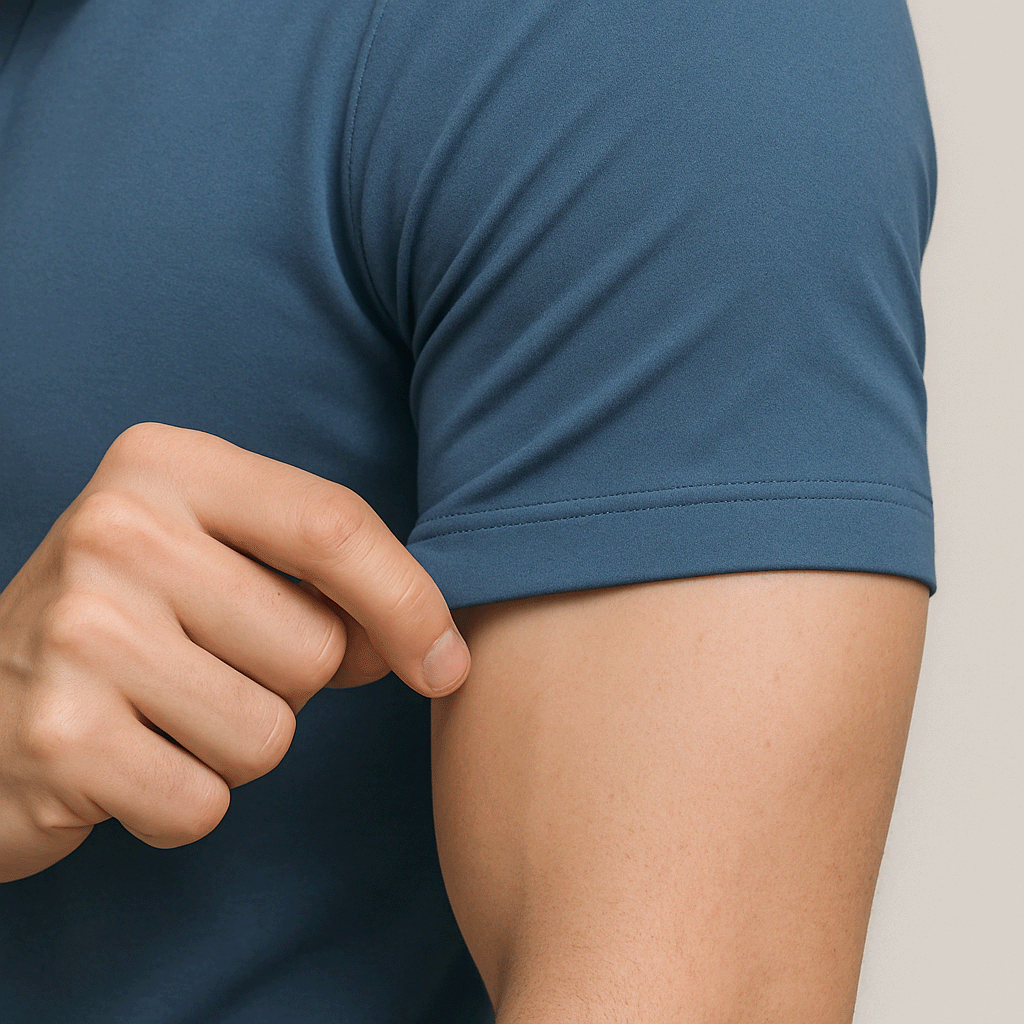 Camisa Polo Masculina em Seda Gelo Lince